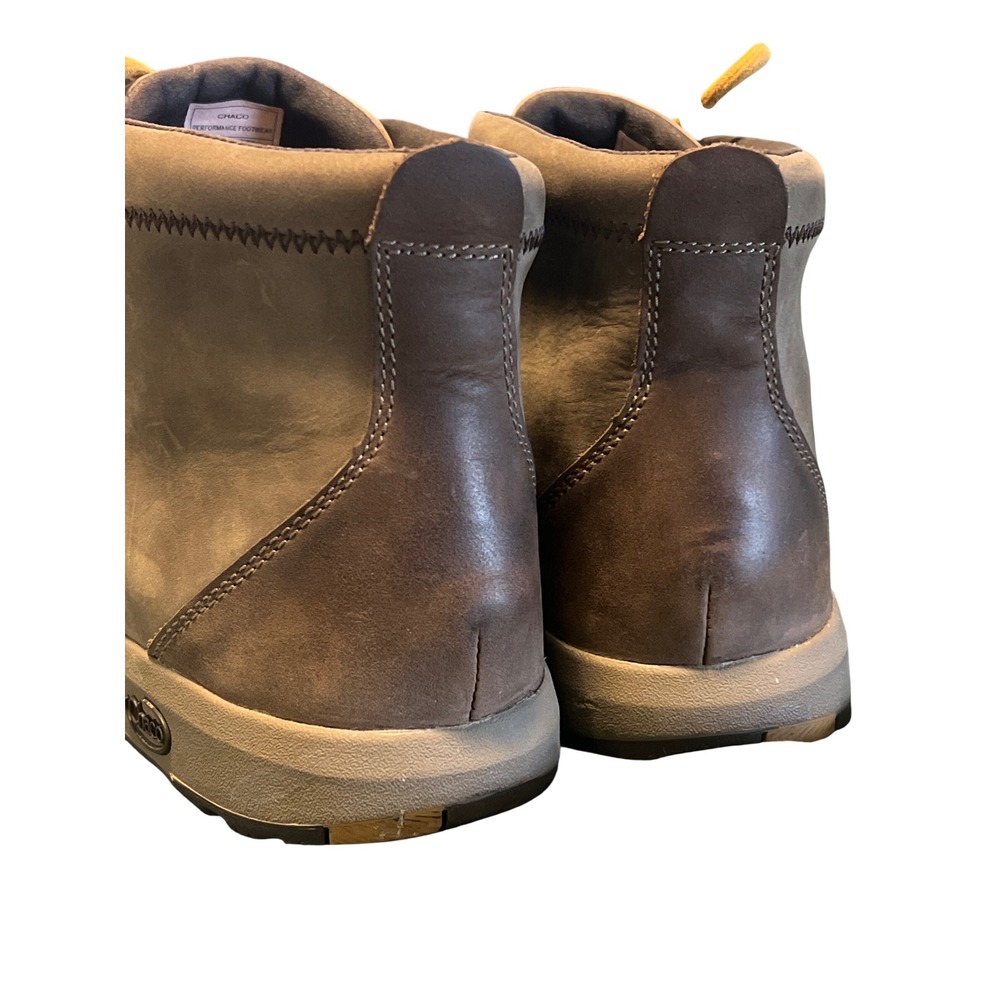 Chaco Barbary Mens Brown Leather Suede Moc Toe Lace Up Ankle Boots Sz 9 - Picture 4 of 8